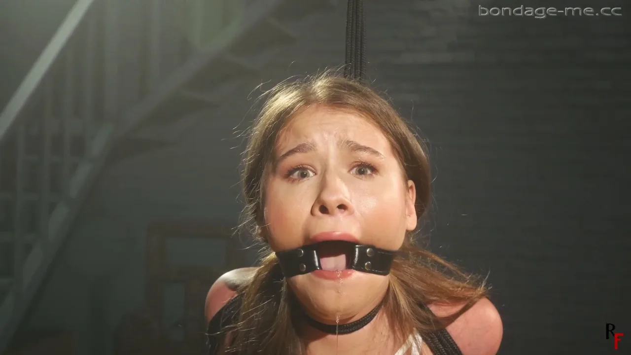 Patty Amazing Standing Struggle with Crushed Elbows Tie and Ring Gag HD